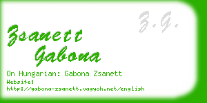 zsanett gabona business card
